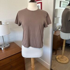 Everlane Box Cut Tee in Taupe